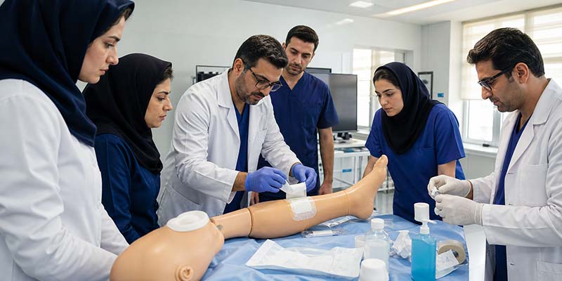 آموزش مدیریت زخم